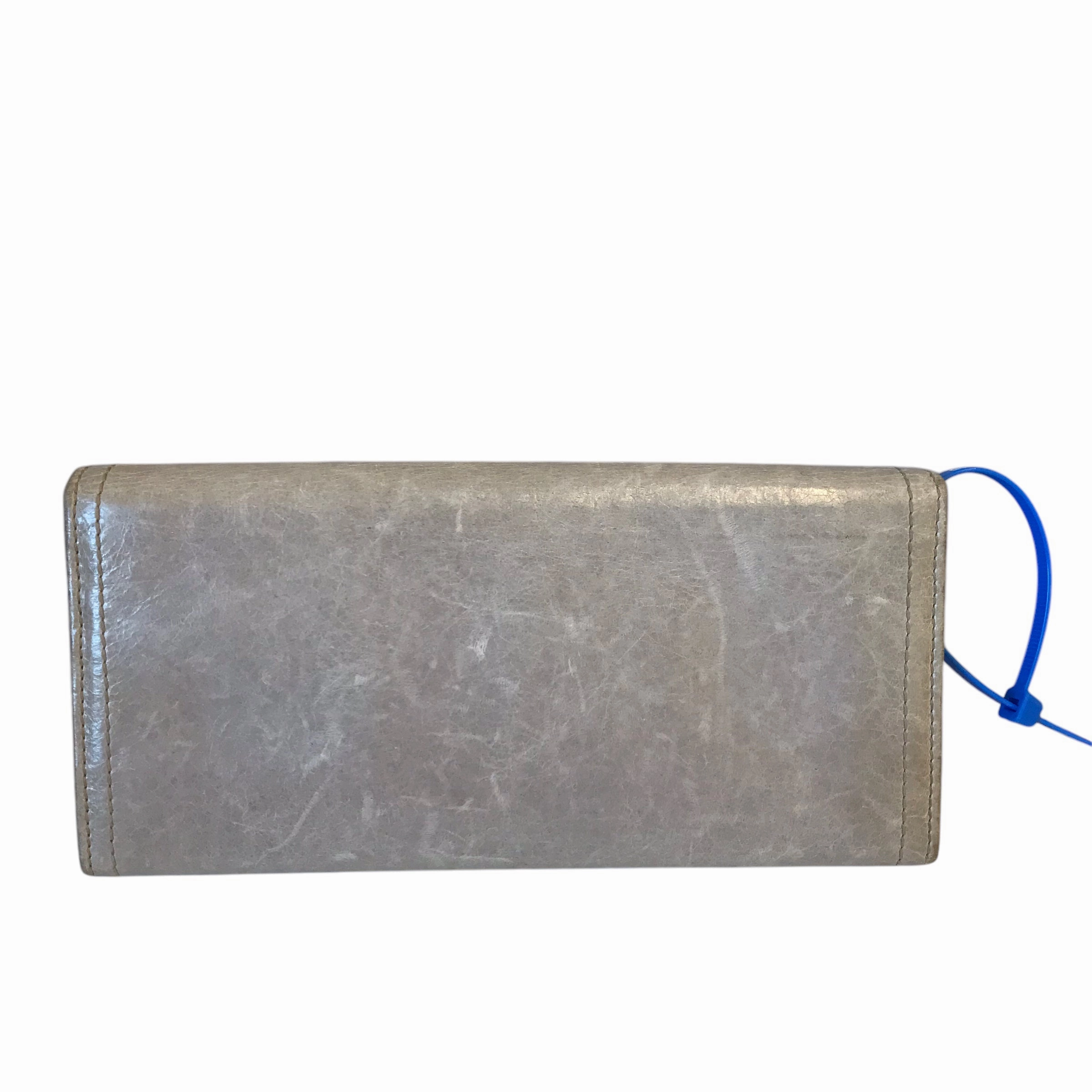 Wallet Luxury Designer By Prada In Grey, Size:Medium