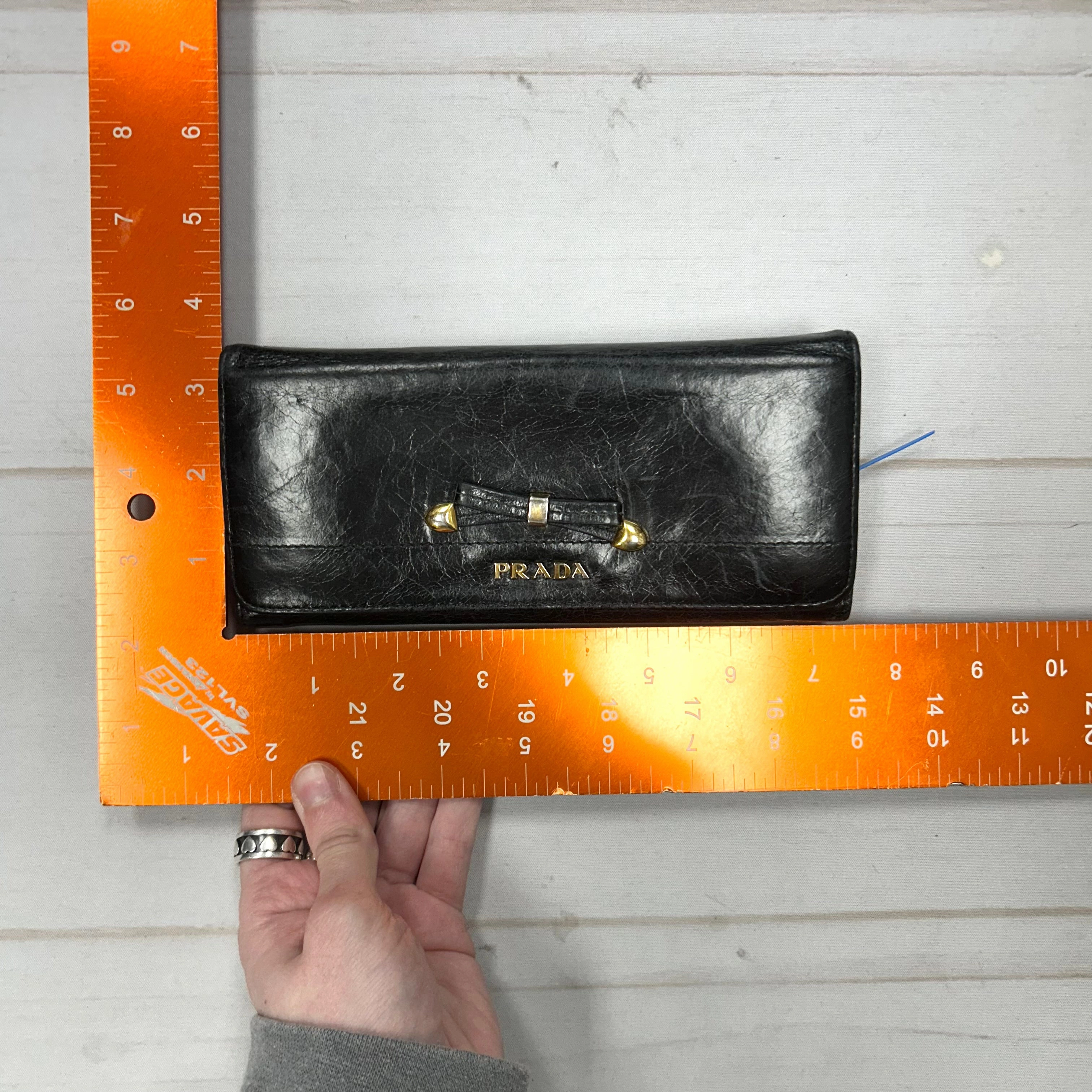 Wallet Luxury Designer By Prada, Size: Medium