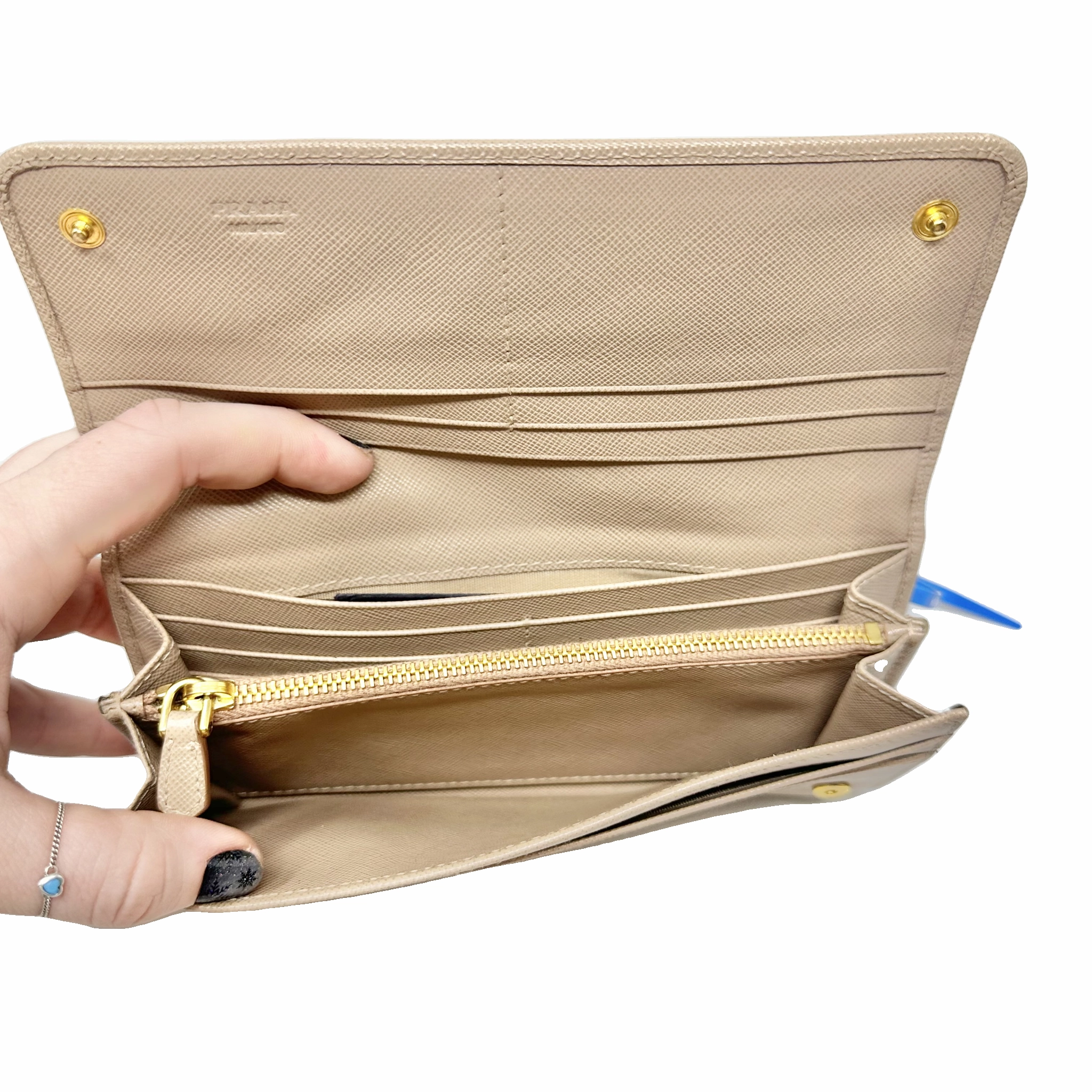 Wallet Luxury Designer By Prada, Size: Medium