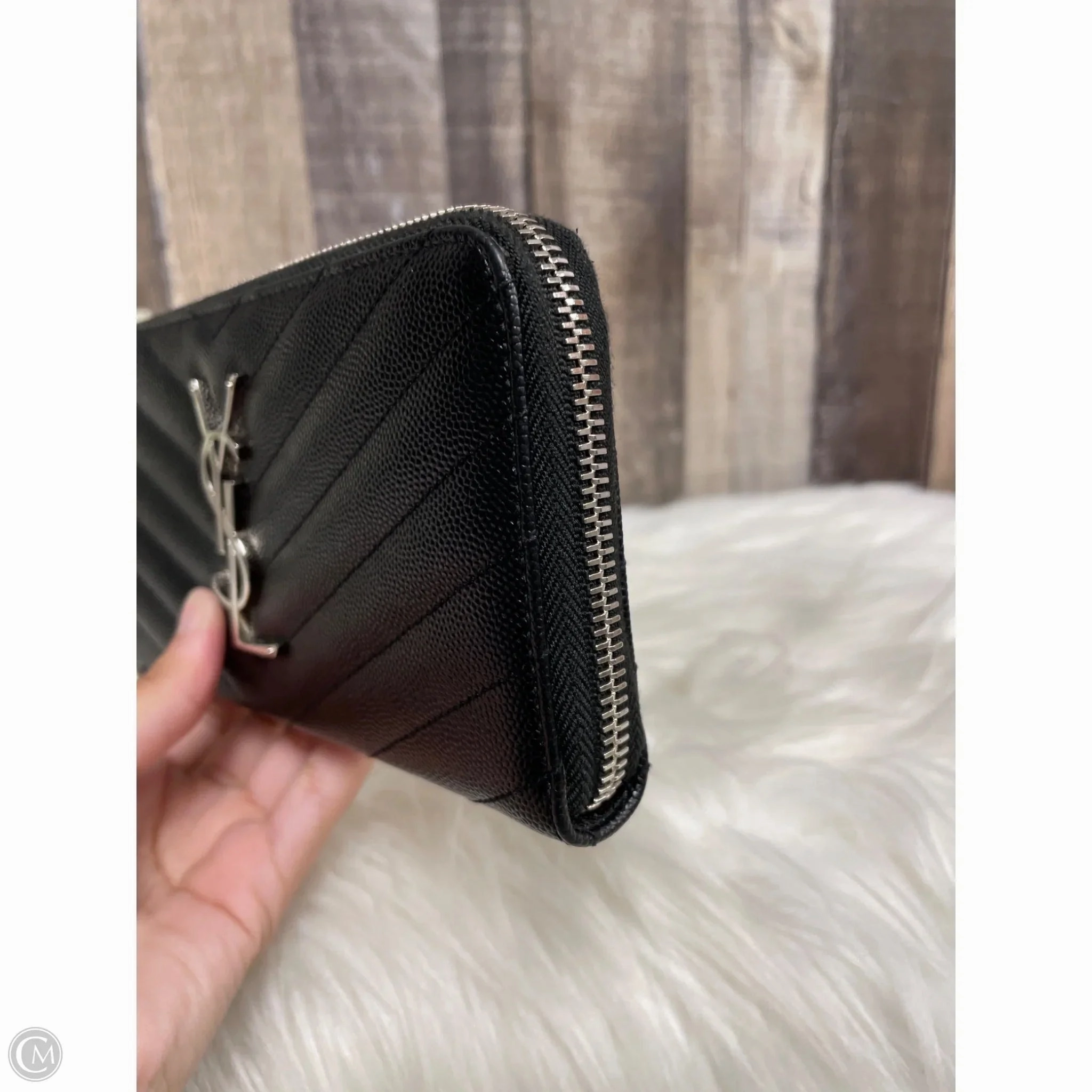Wallet Luxury Designer By Yves Saint Laurent, Size: Medium