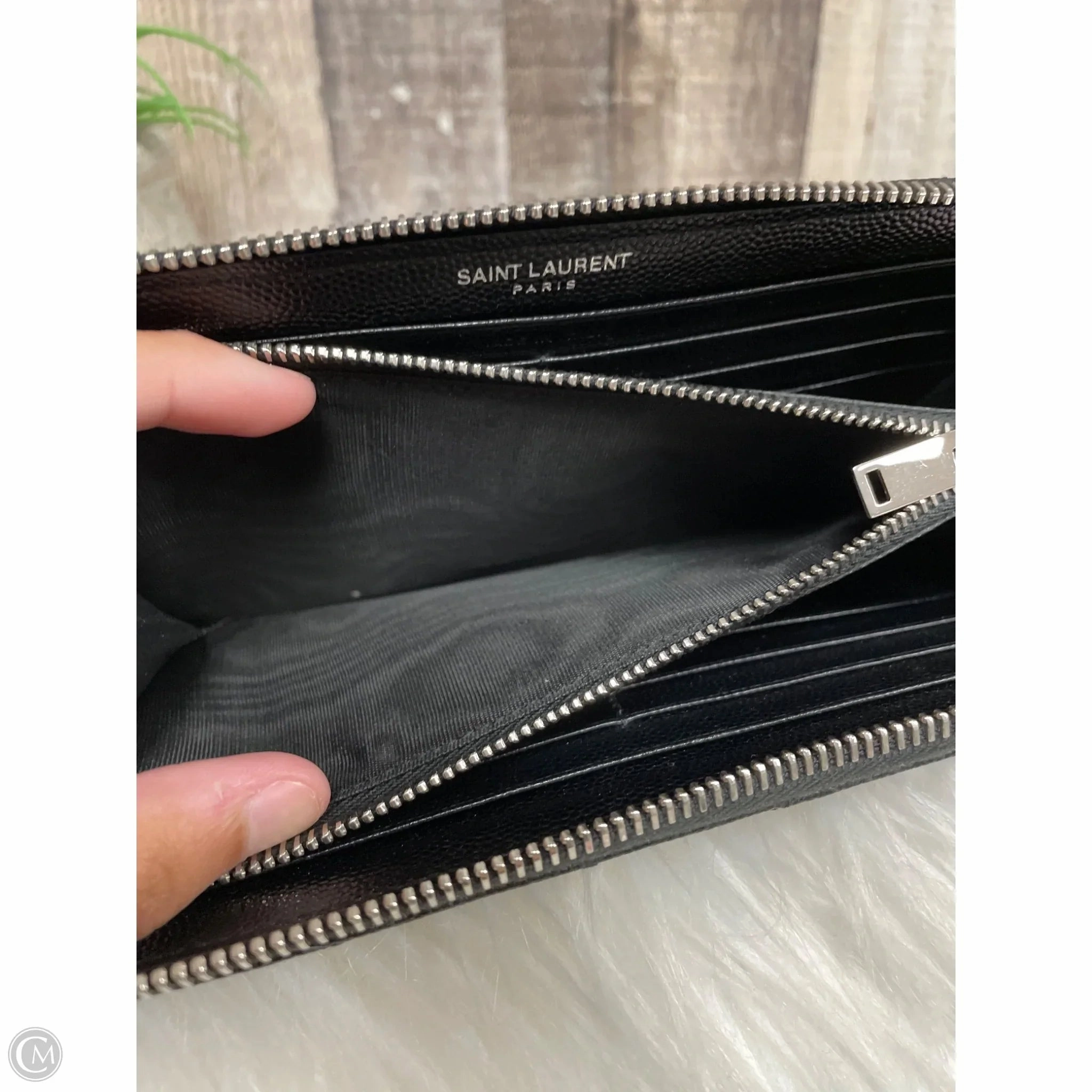Wallet Luxury Designer By Yves Saint Laurent, Size: Medium