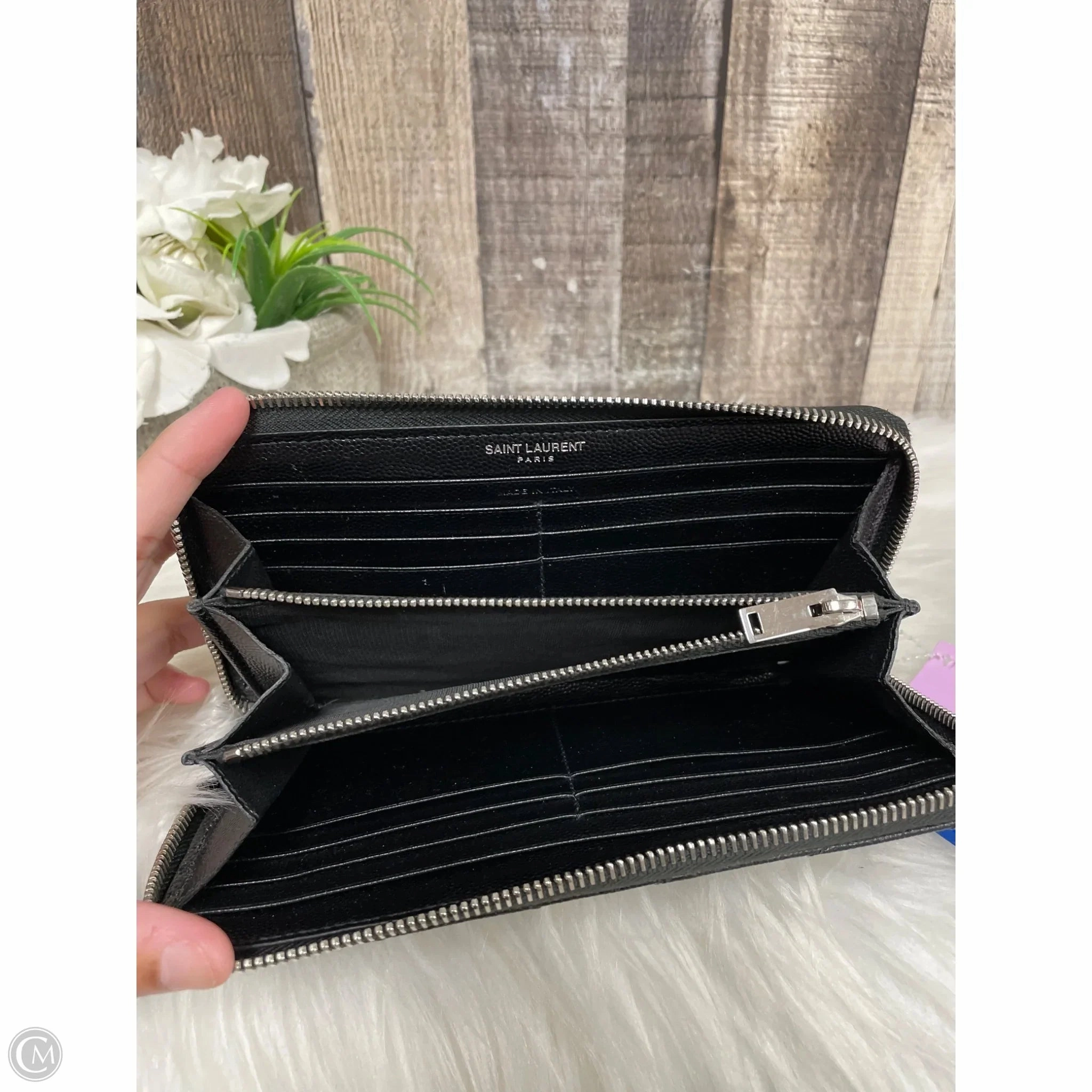 Wallet Luxury Designer By Yves Saint Laurent, Size: Medium