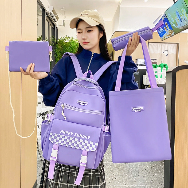 women's large capacity backpack school bag