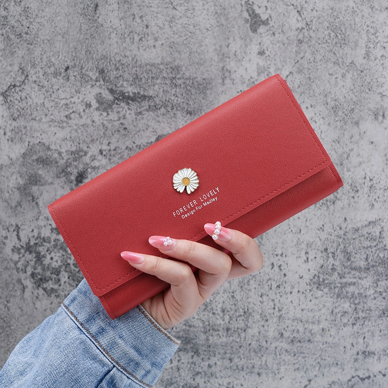 Women's long zipper wallet