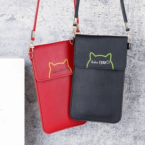 Women's Tide Lock Crossbody Pu Leather Mobile Phone Money