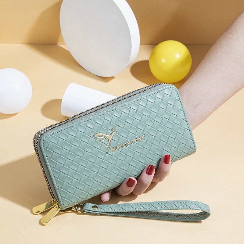 Women's wallet long woven