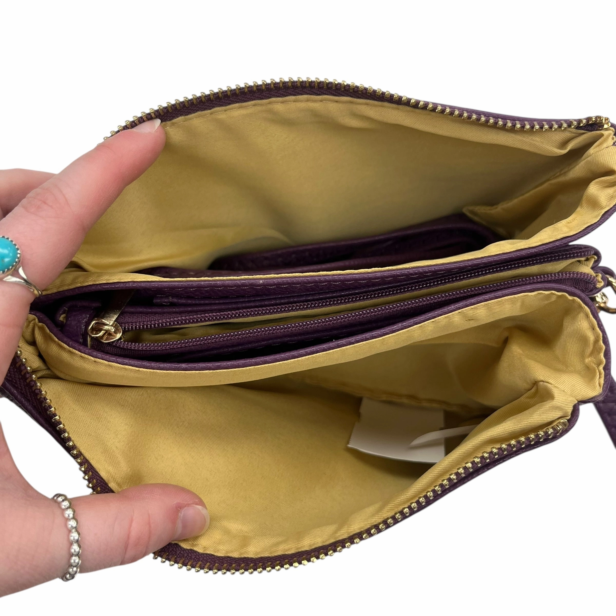 Wristlet By Clothes Mentor In Purple, Size:Large
