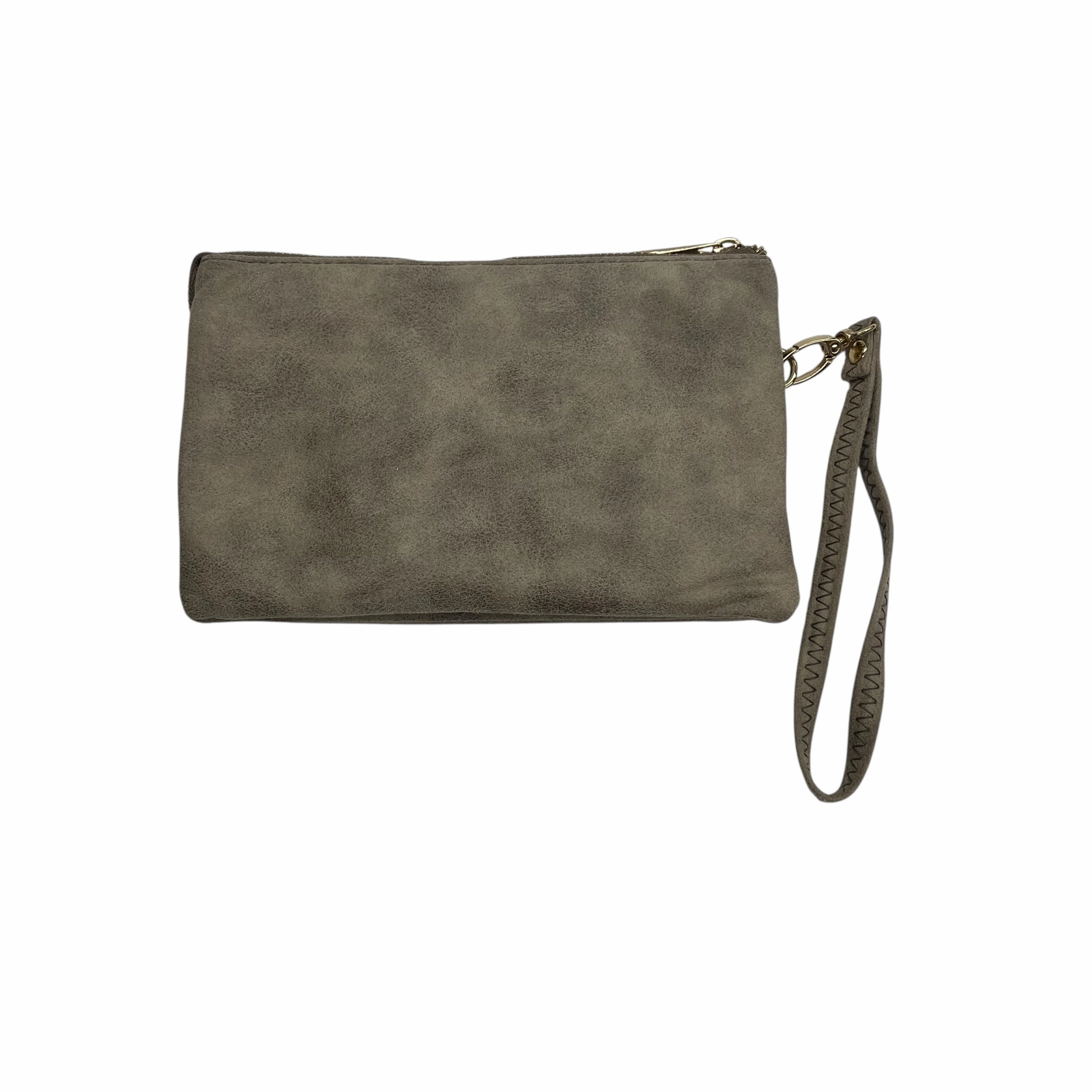 Wristlet By Clothes Mentor In Tan, Size:Large