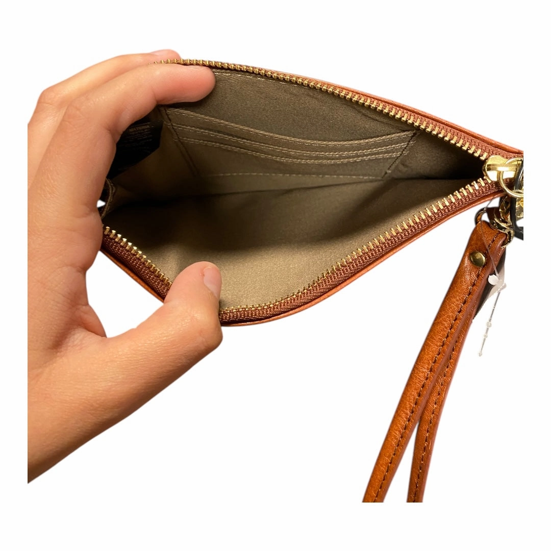 Wristlet By Fossil In Brown, Size:Small