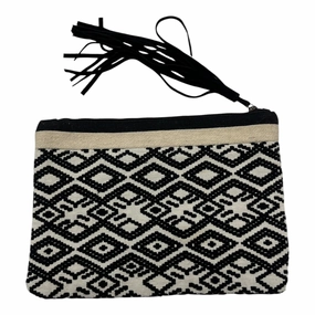 Wristlet By Loft In Black & Cream, Size:Medium