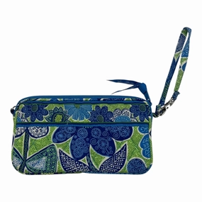 Wristlet By Vera Bradley In Blue & Green, Size:Medium