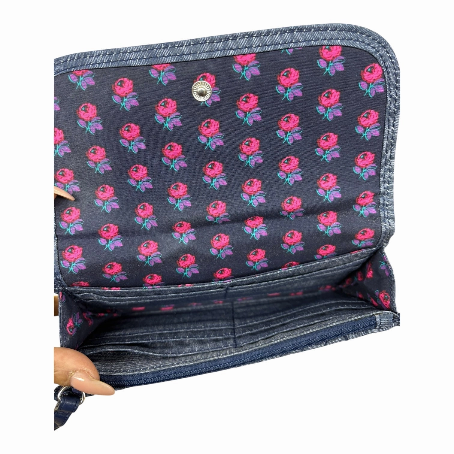 Wristlet By Vera Bradley In Blue, Size:Large