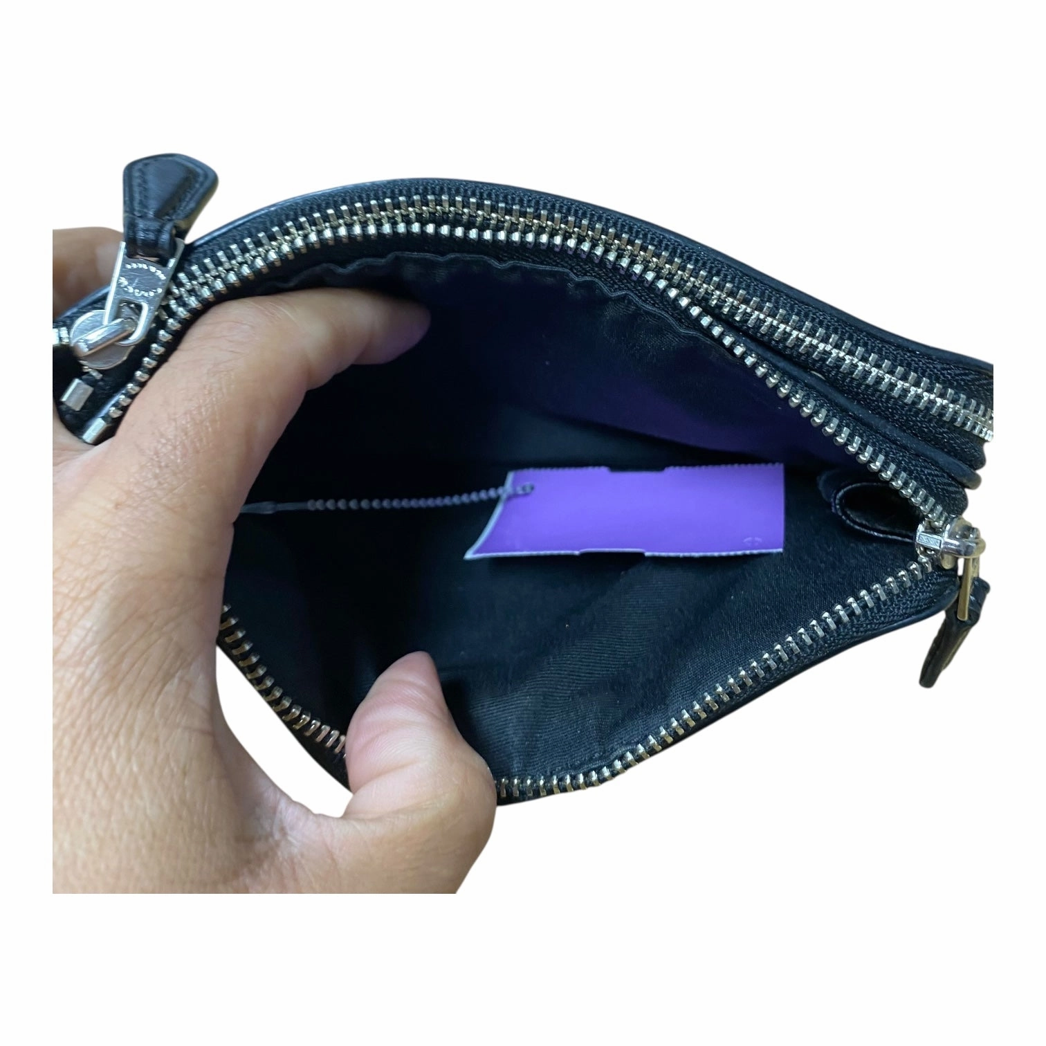 Wristlet Designer By Coach In Black, Size:Medium