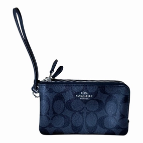 Wristlet Designer By Coach In Black, Size:Medium