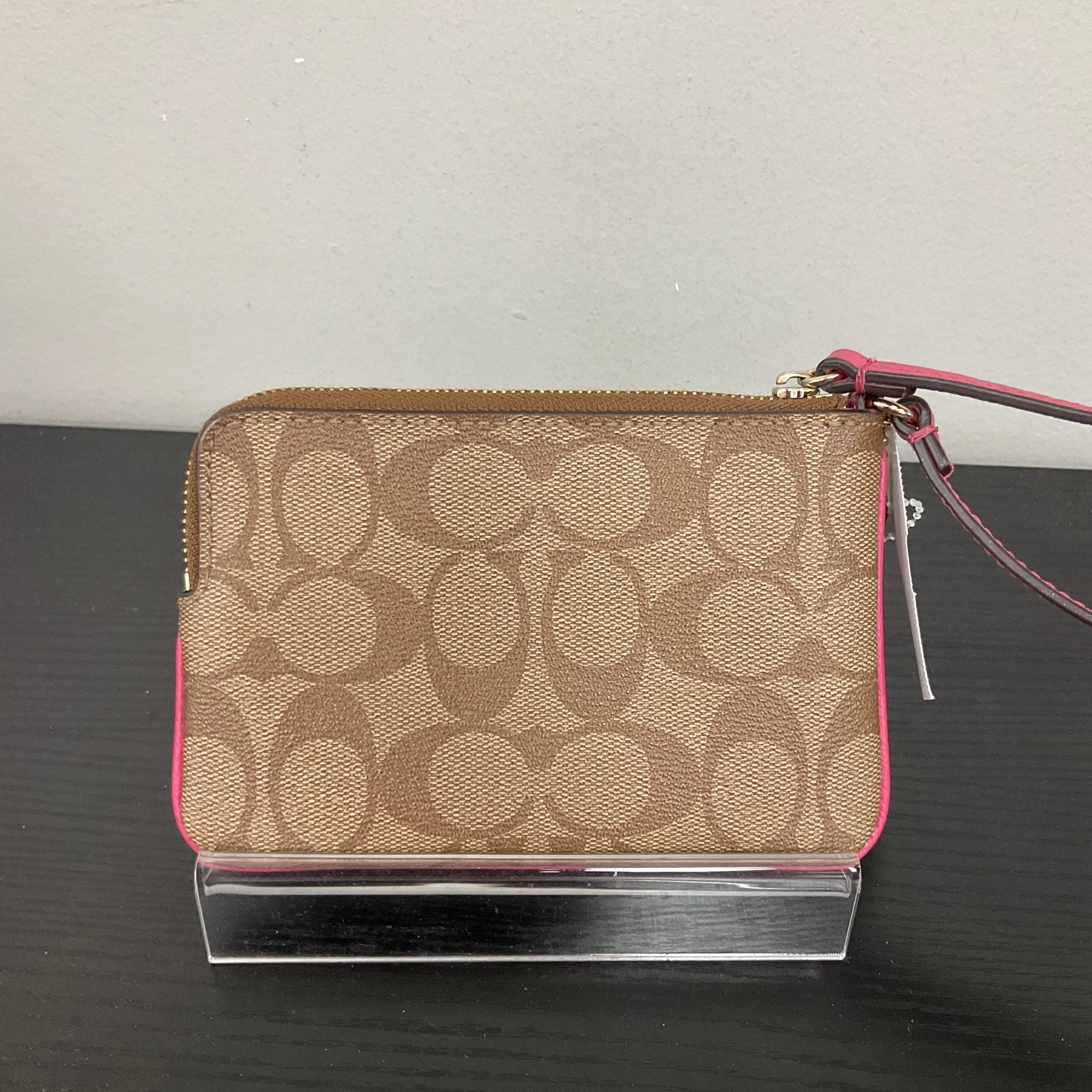 WRISTLET DESIGNER by COACH In BROWN & PINK, Size: SMALL