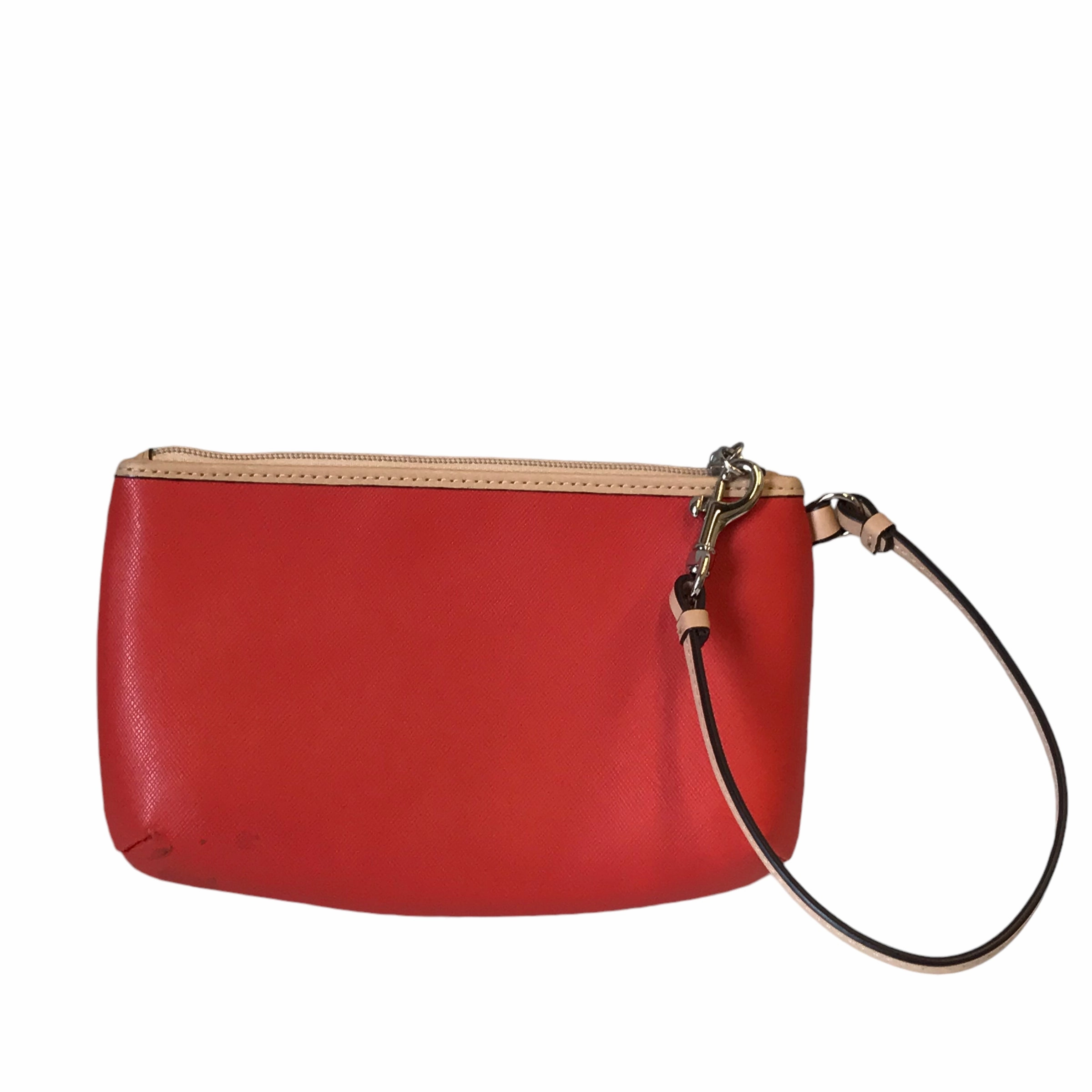 Wristlet Designer By Coach In Orange, Size:Small