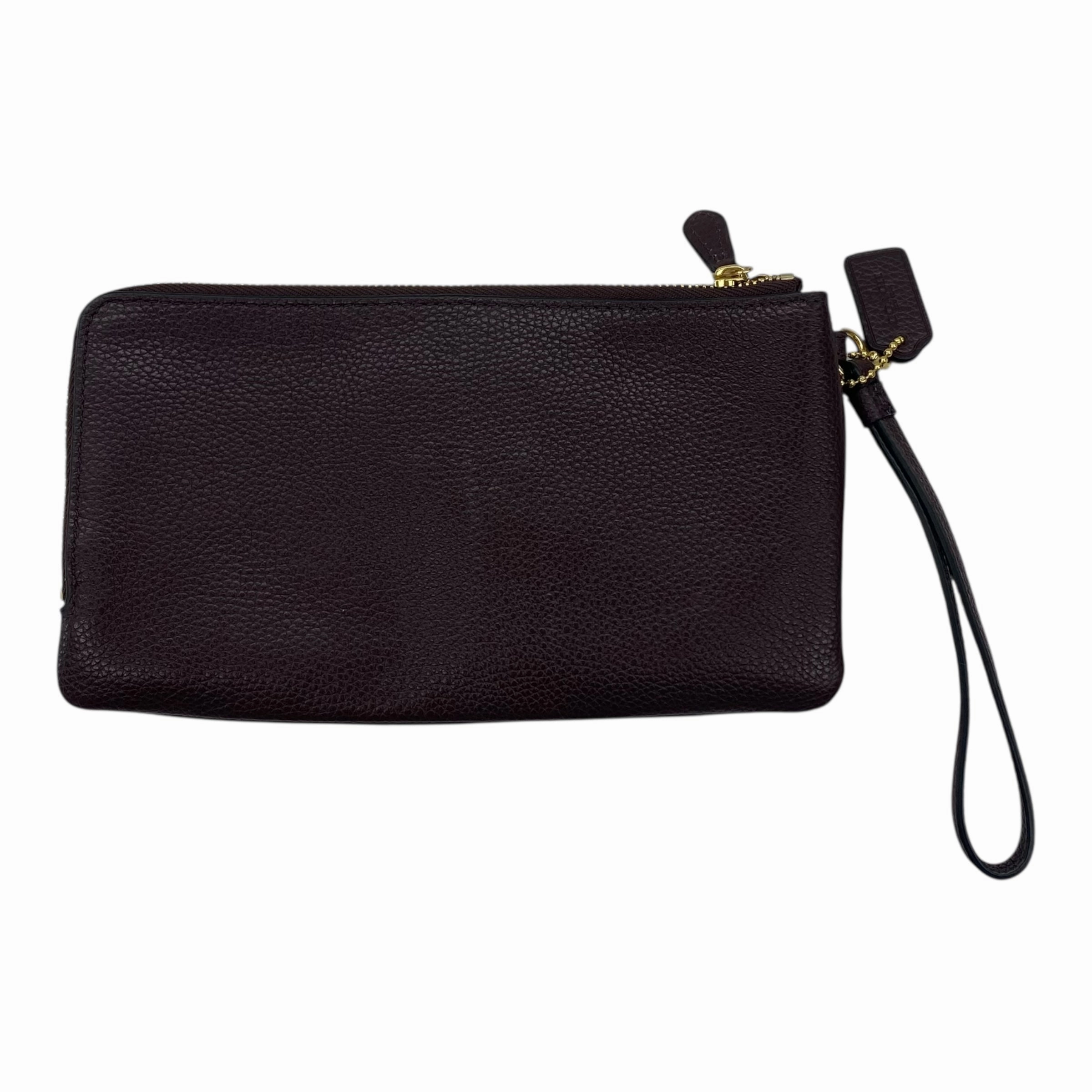 Wristlet Designer By Coach In Purple, Size:Large