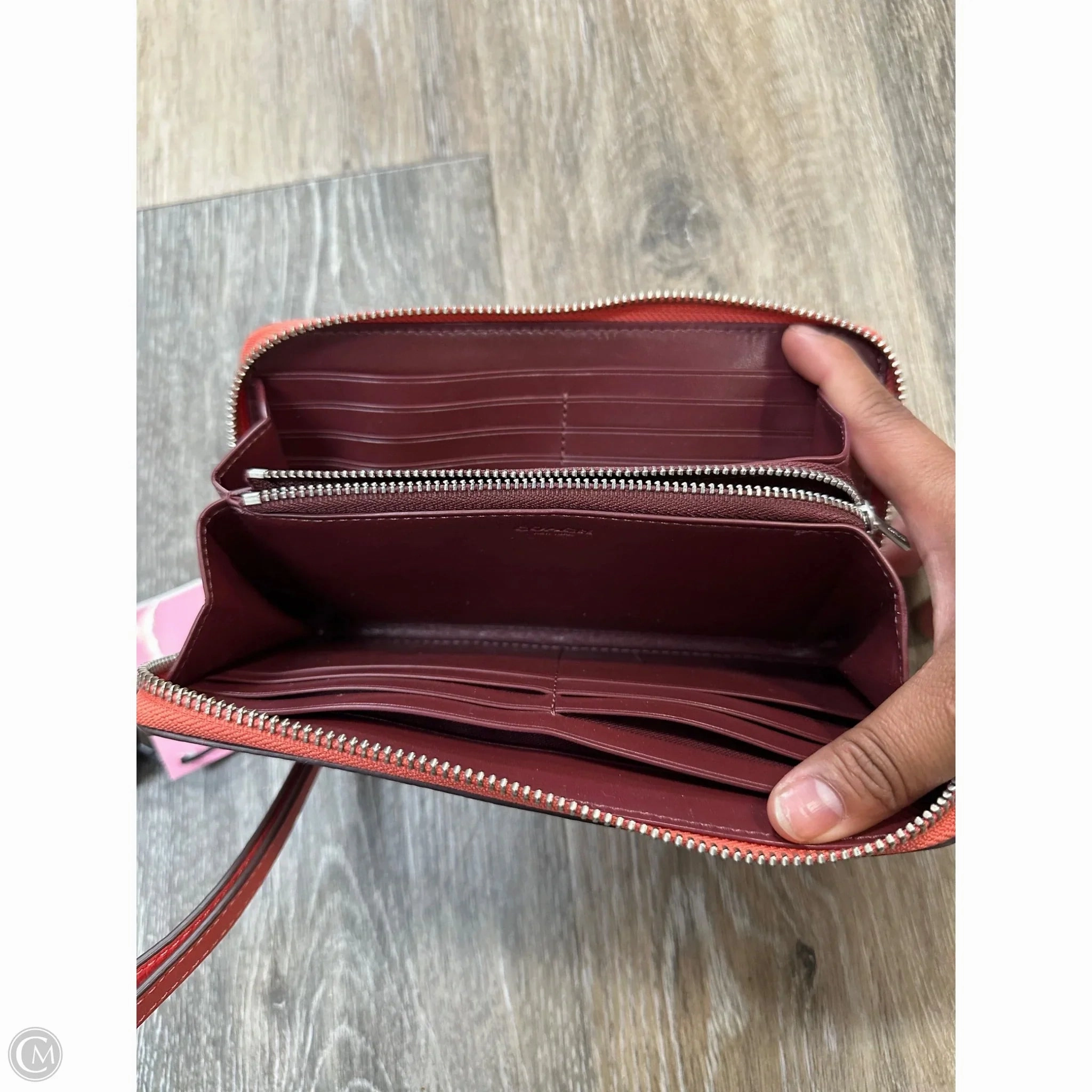 Wristlet Designer By Coach, Size: Large