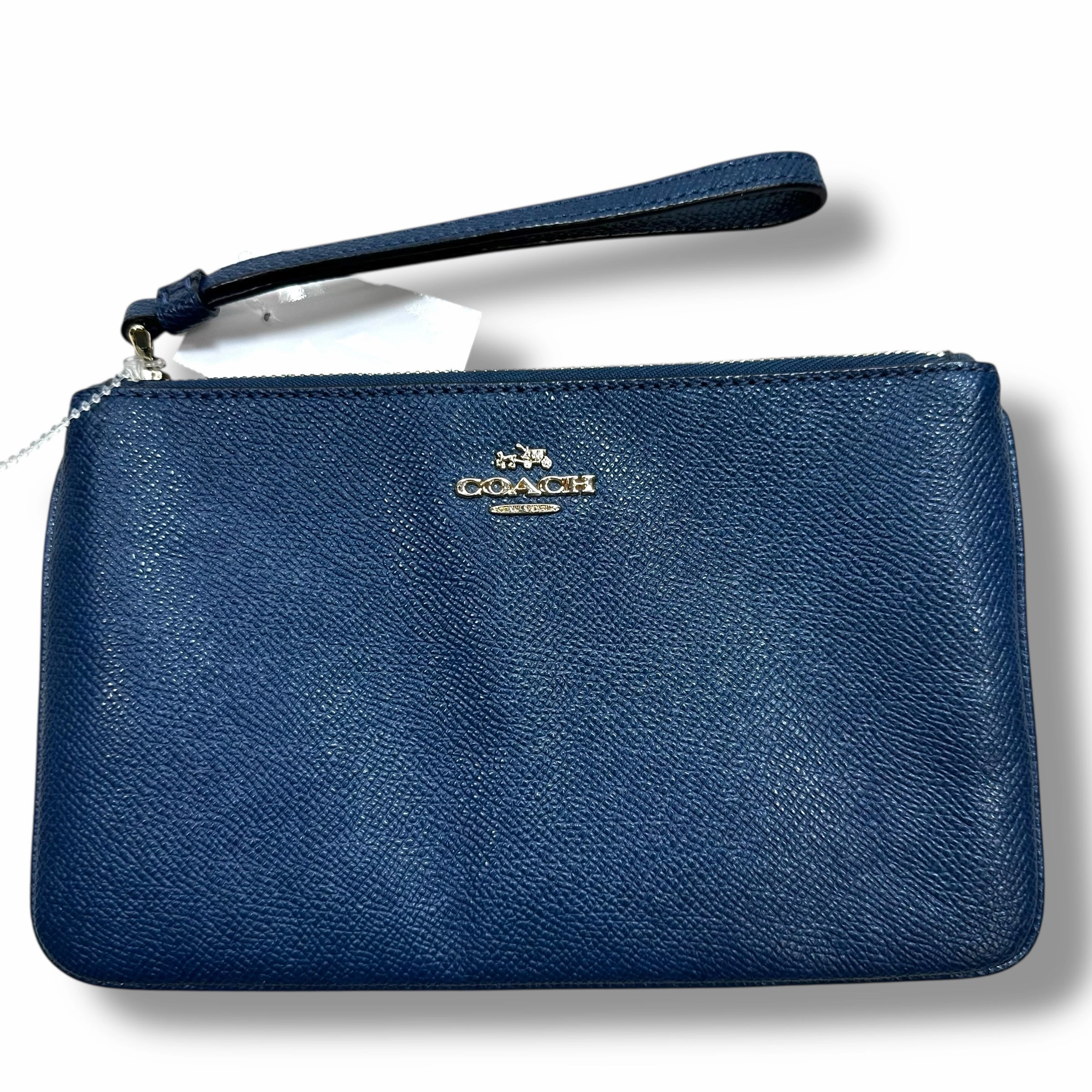 Wristlet Designer By Coach, Size: Medium NAVY