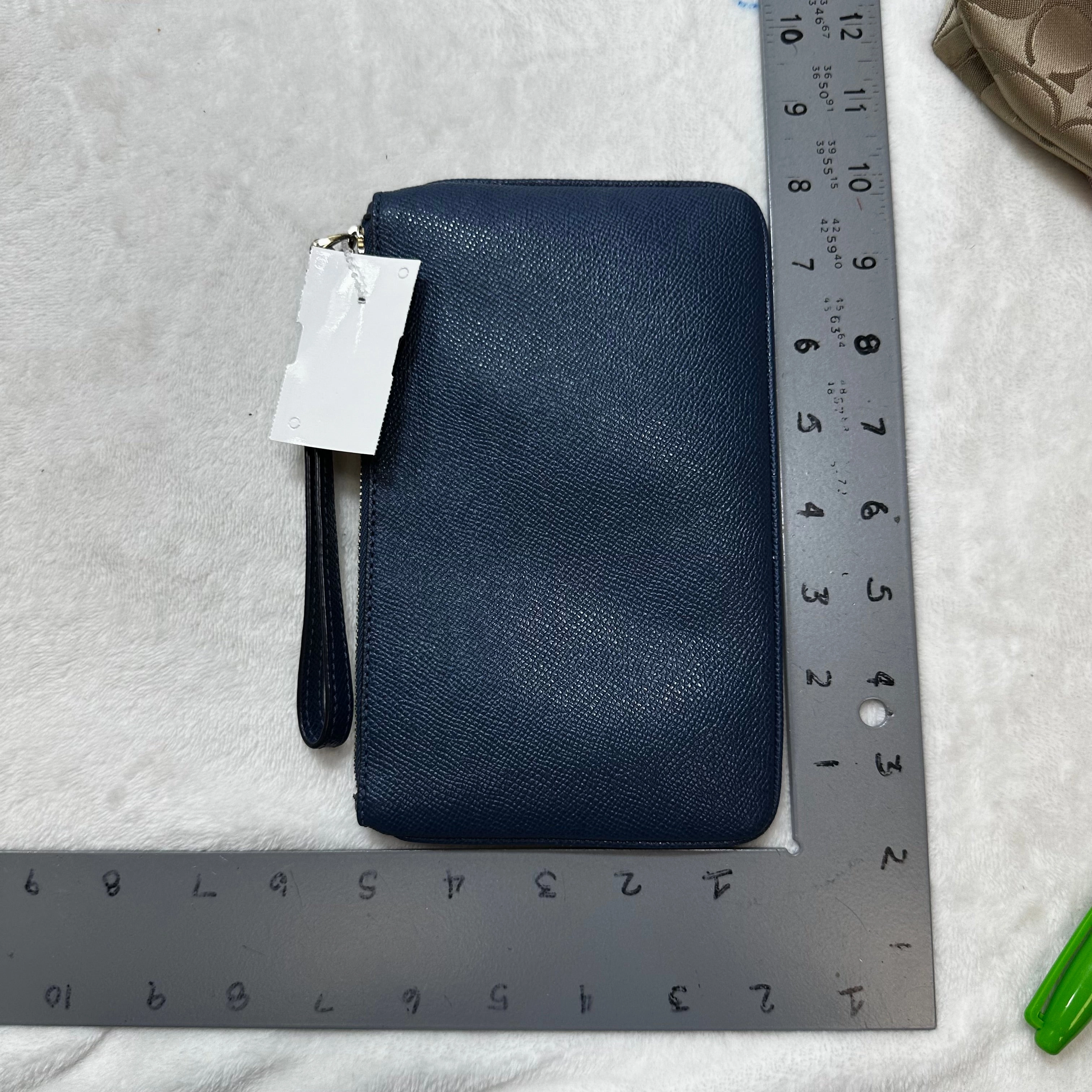 Wristlet Designer By Coach, Size: Medium NAVY