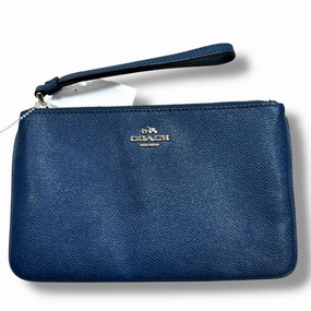 Wristlet Designer By Coach, Size: Medium NAVY