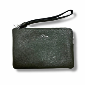 Wristlet Designer By Coach, Size: Small GREEN