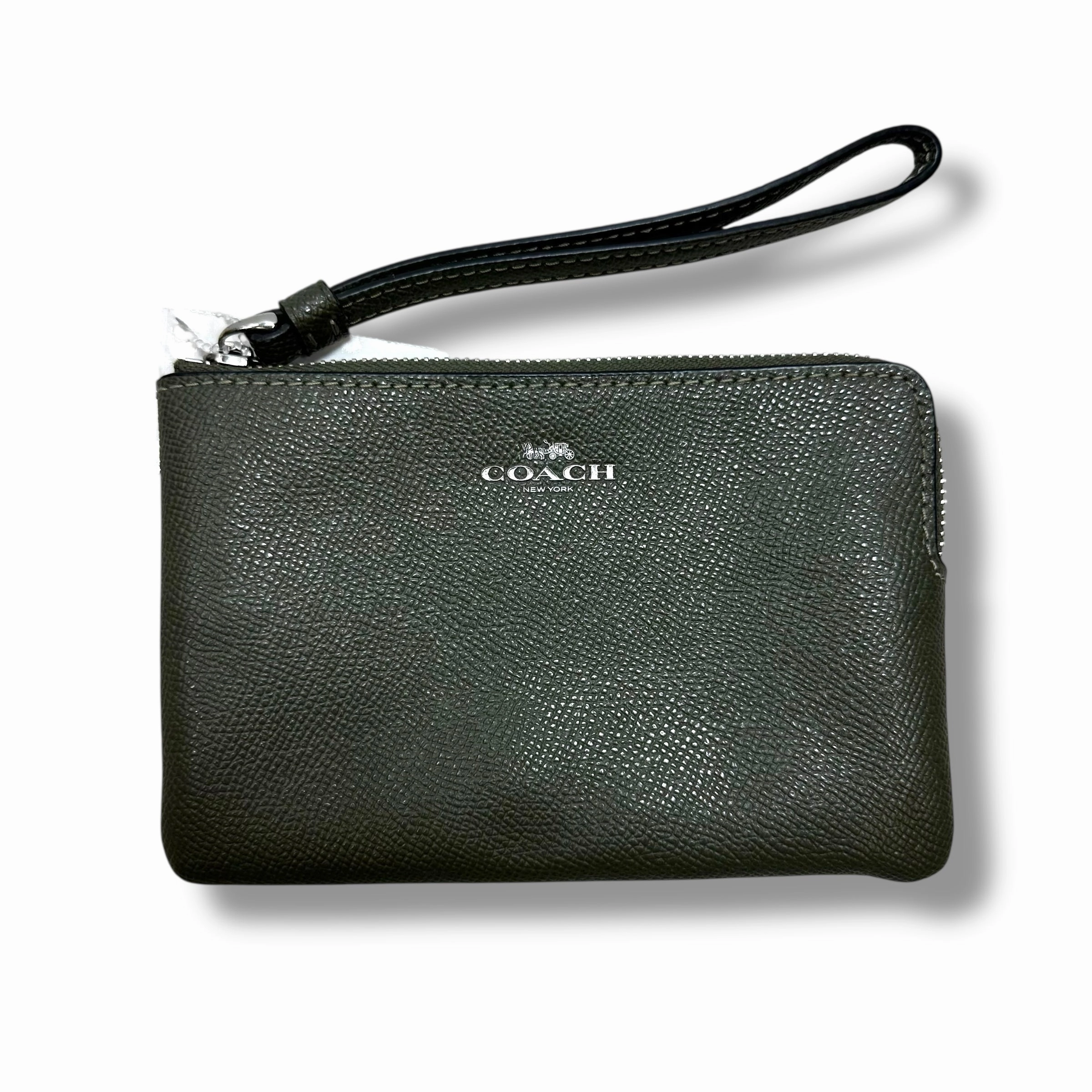 Wristlet Designer By Coach, Size: Small GREEN