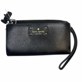 Wristlet Designer By Kate Spade In Black, Size:Medium