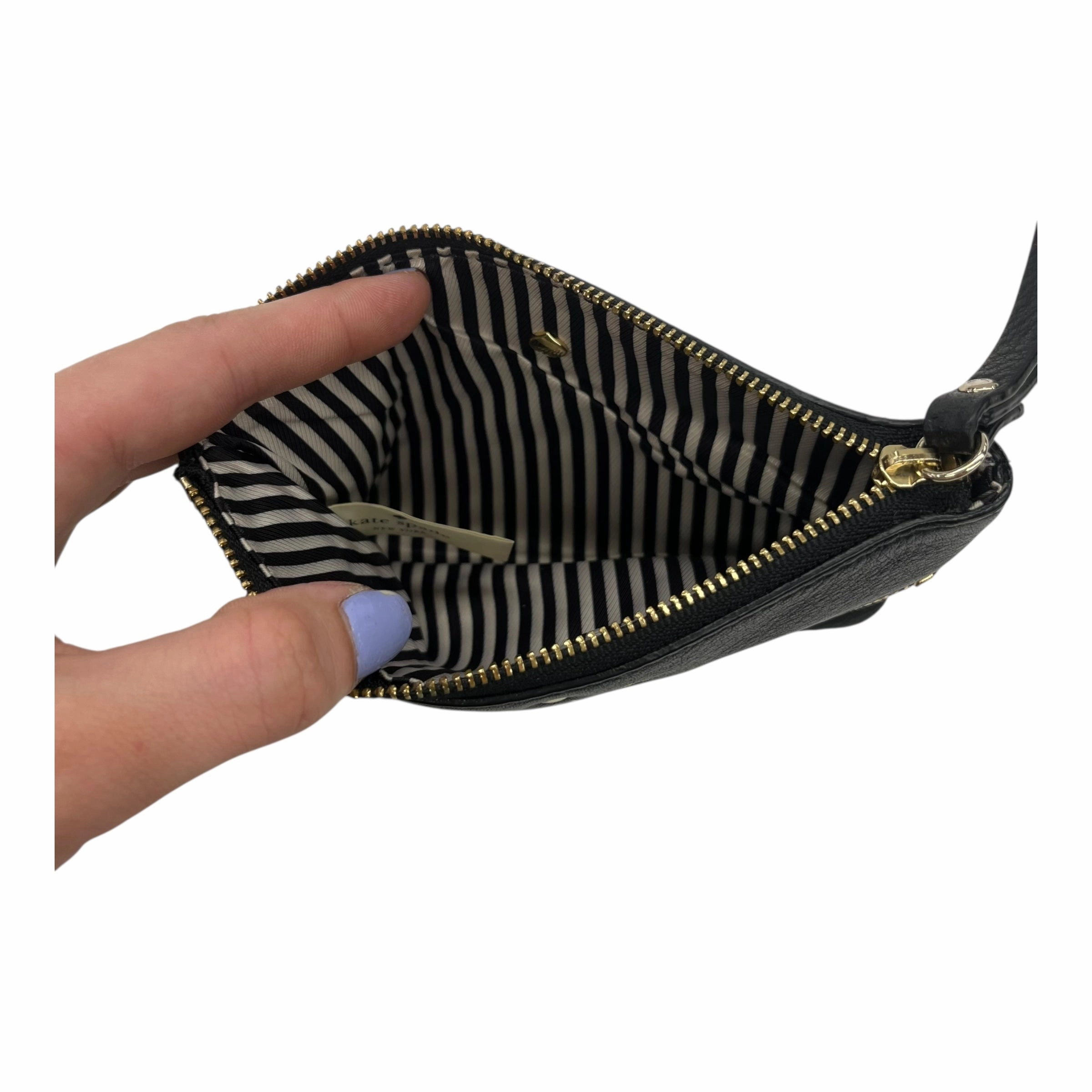 Wristlet Designer By Kate Spade In Black, Size:Small