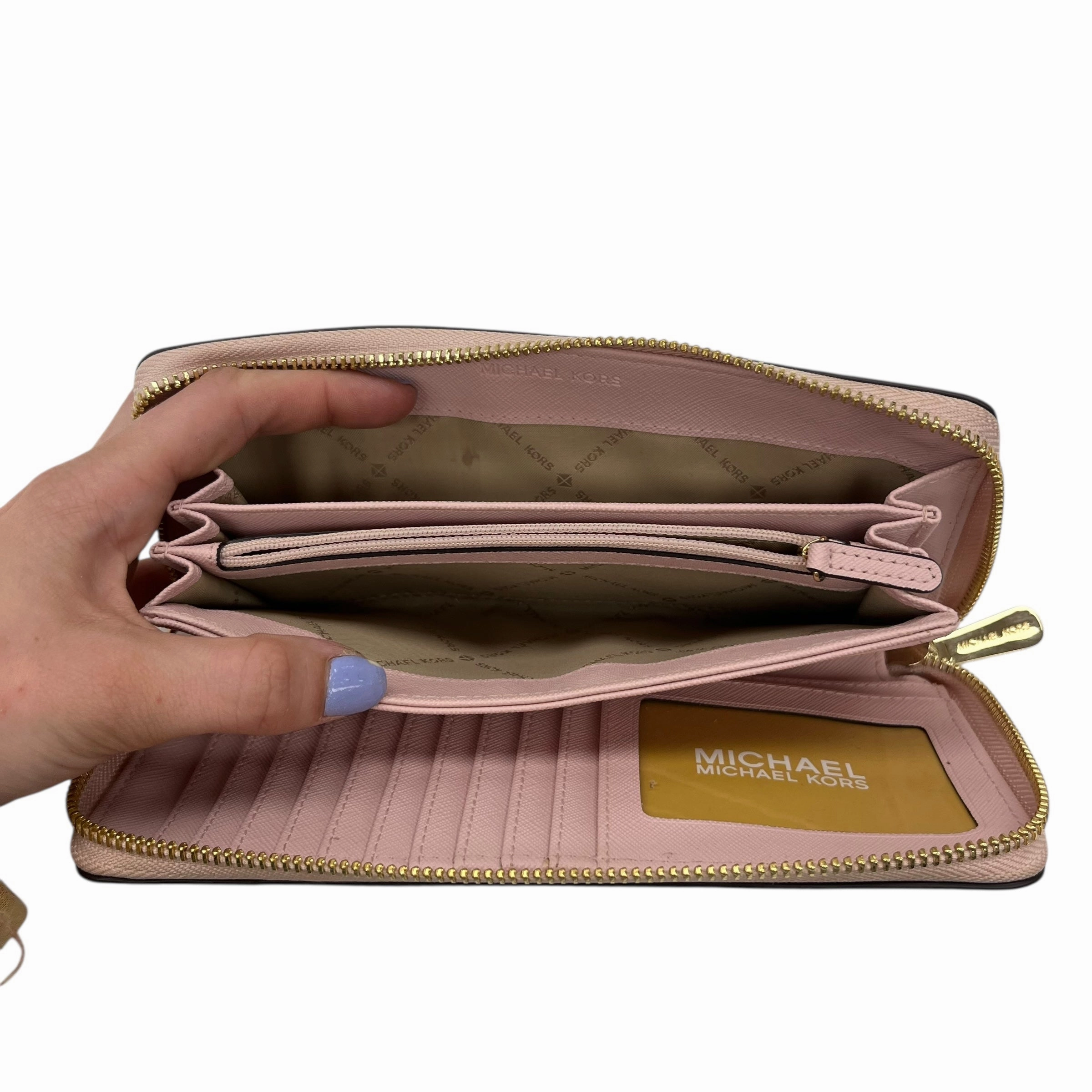 Wristlet Designer By Michael Kors In Pink, Size:Large