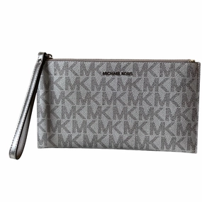 Wristlet Designer By Michael Kors In Silver, Size:Medium