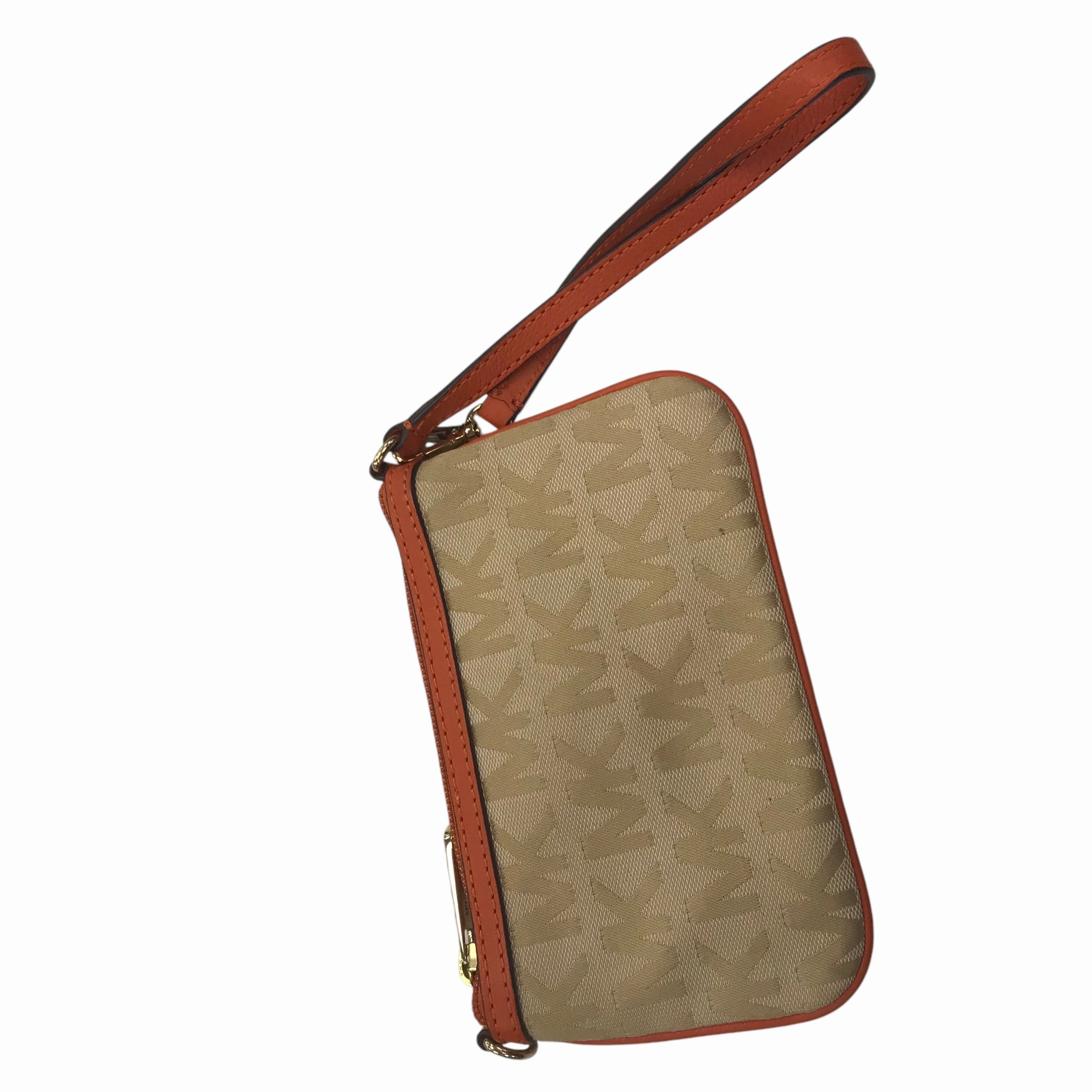 Wristlet Designer By Michael Kors In Tan, Size:Small