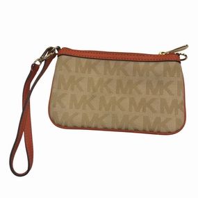 Wristlet Designer By Michael Kors In Tan, Size:Small