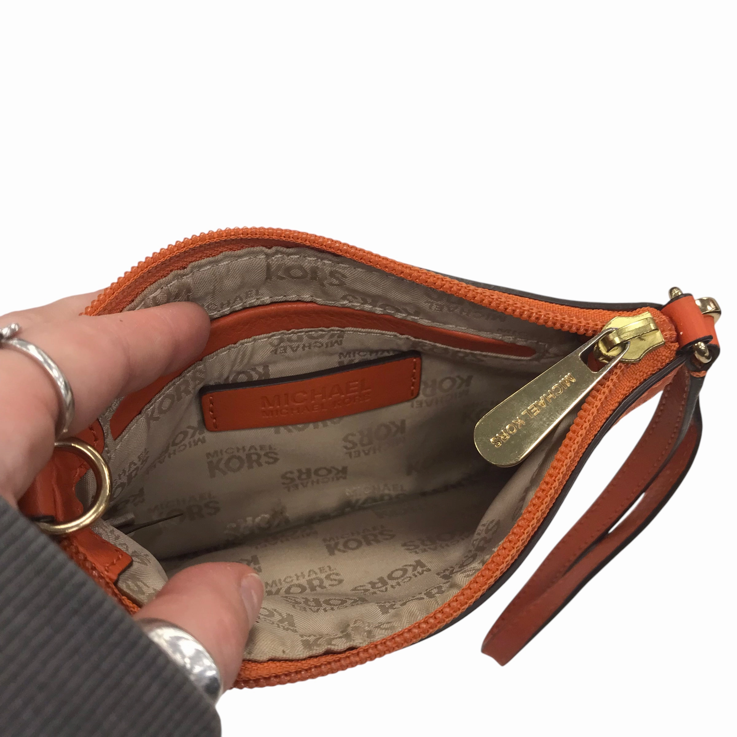 Wristlet Designer By Michael Kors In Tan, Size:Small