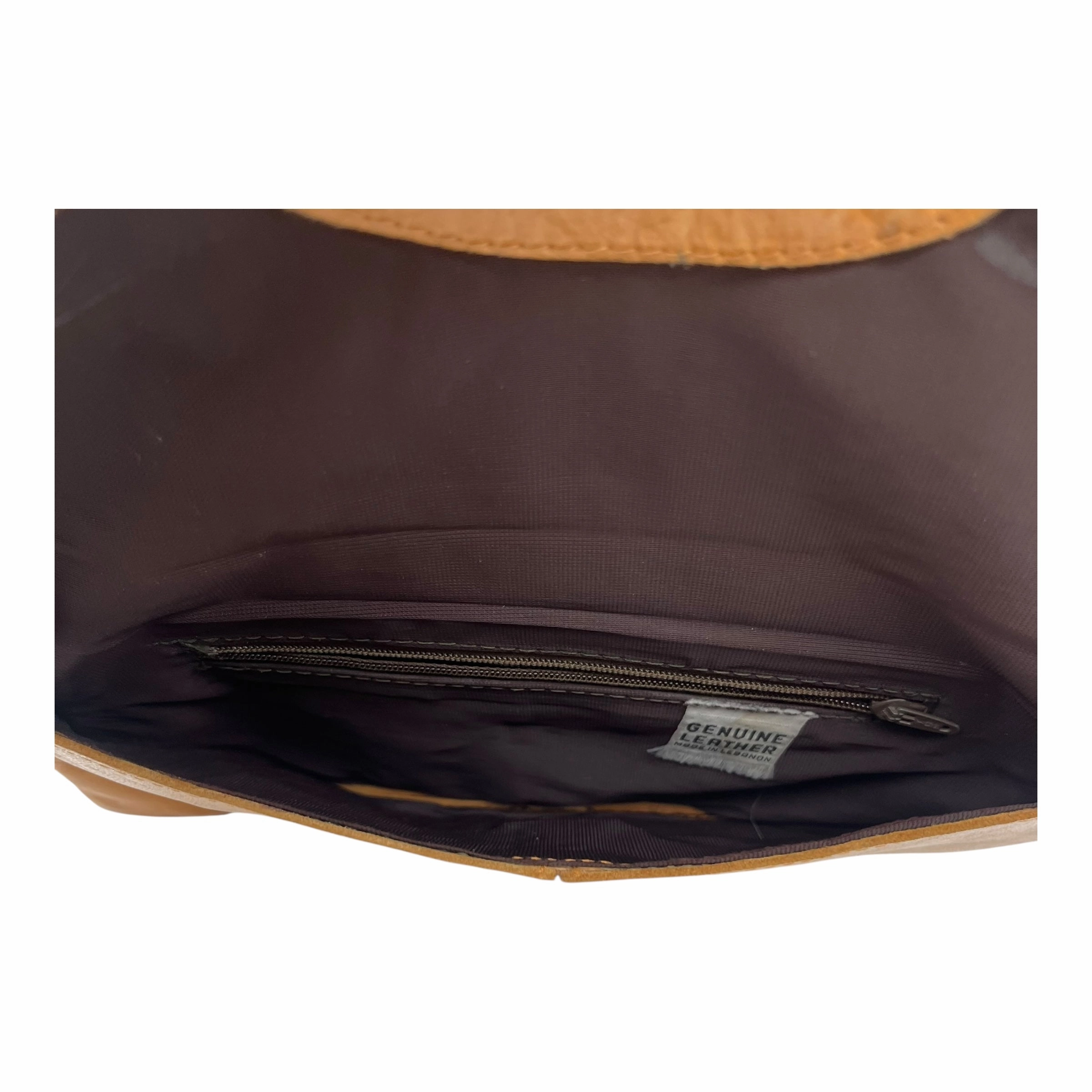 Wristlet Leather By Clothes Mentor In Tan, Size:Medium