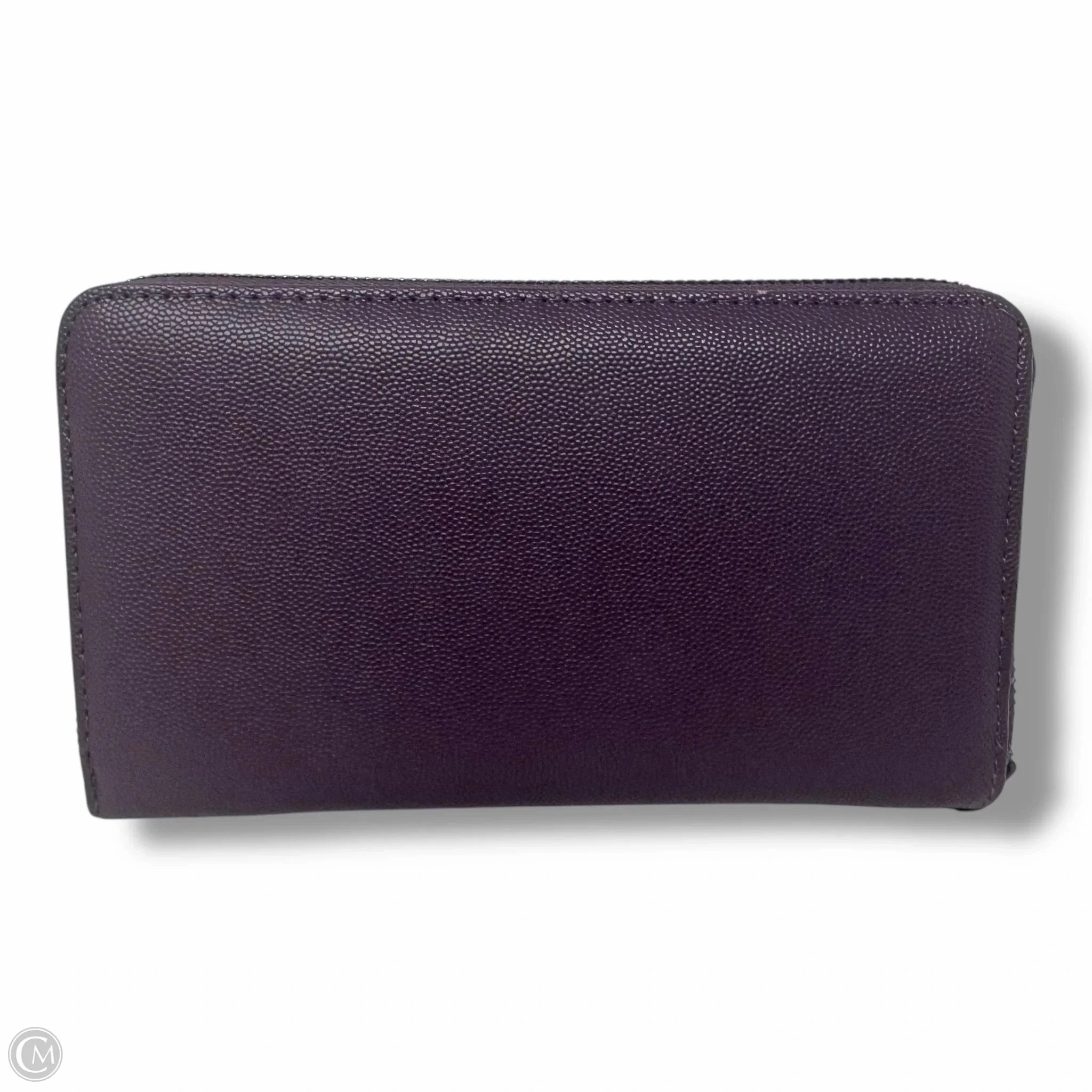 XO Zip Around Long Wallet WristletBy Betsey Johnson In Midnight Plum, Size: Medium