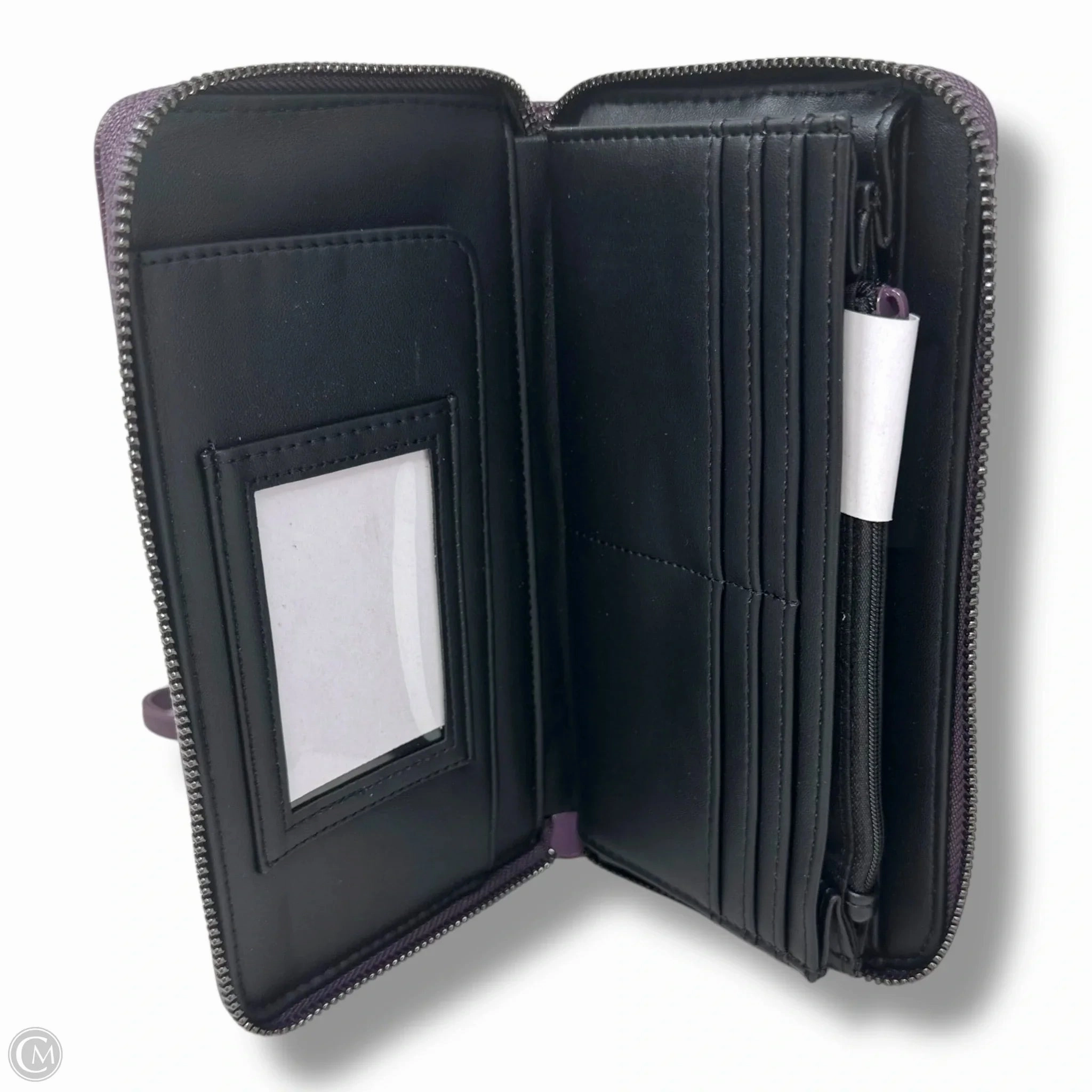 XO Zip Around Long Wallet WristletBy Betsey Johnson In Midnight Plum, Size: Medium